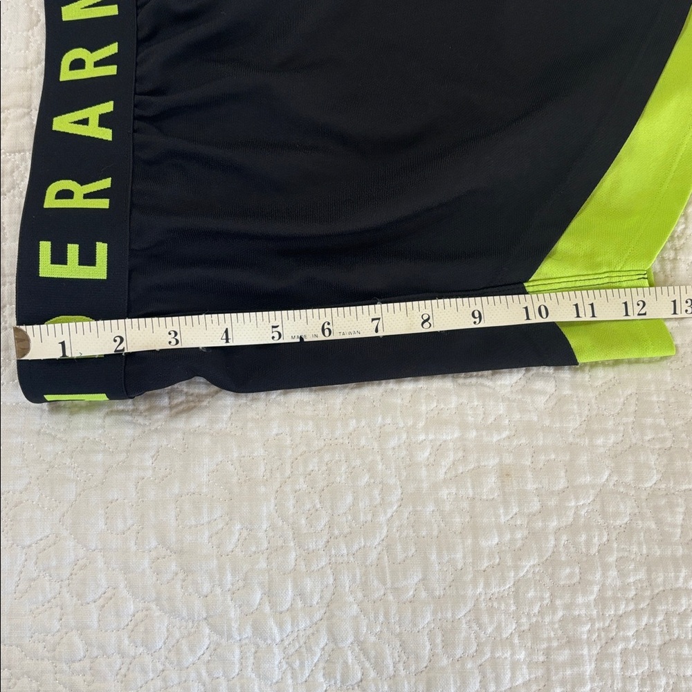 Under Armour Black and Lime Green Performance Shorts - Picture 8 of 8